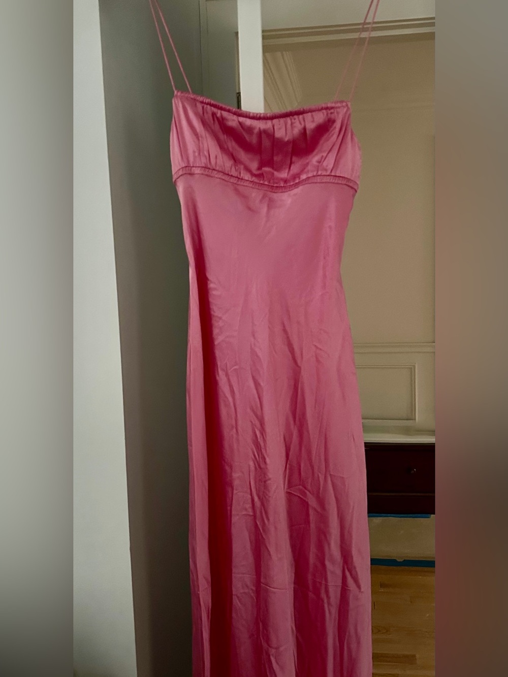 bec + bridge Pink Maxi Slip Dress
